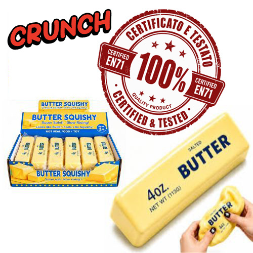 SQUISHY CRUNCH (Butter) Stecca di Burro 15cm In espo da 12pz…x12…x96
